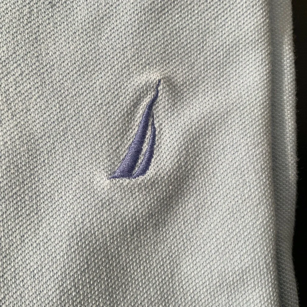 Nautica Men's Polo Shirt Medium Blue‎ Short Sleeve Casual Classic Fit